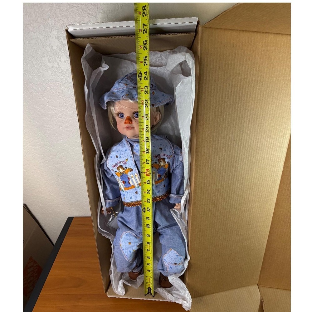 Cheri McAfoose Royal Vienna Doll 1998 Special Edition 84/200 Scarecrow Boy 24" - Picture 8 of 15